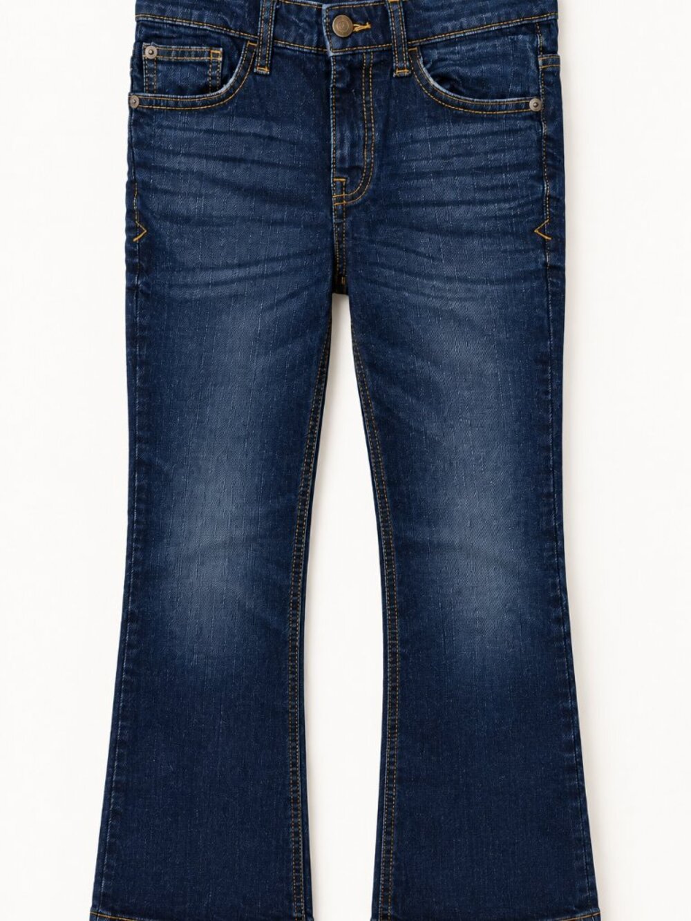 Cat & Jack Girls Size 10 Dark Wash Bootcut Jeans Stretch Denim Classic